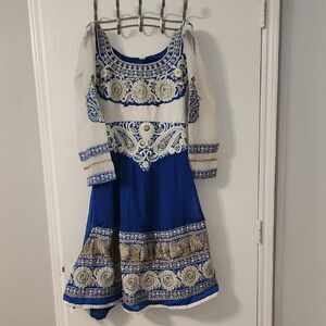Beautiful Blue and White Dress